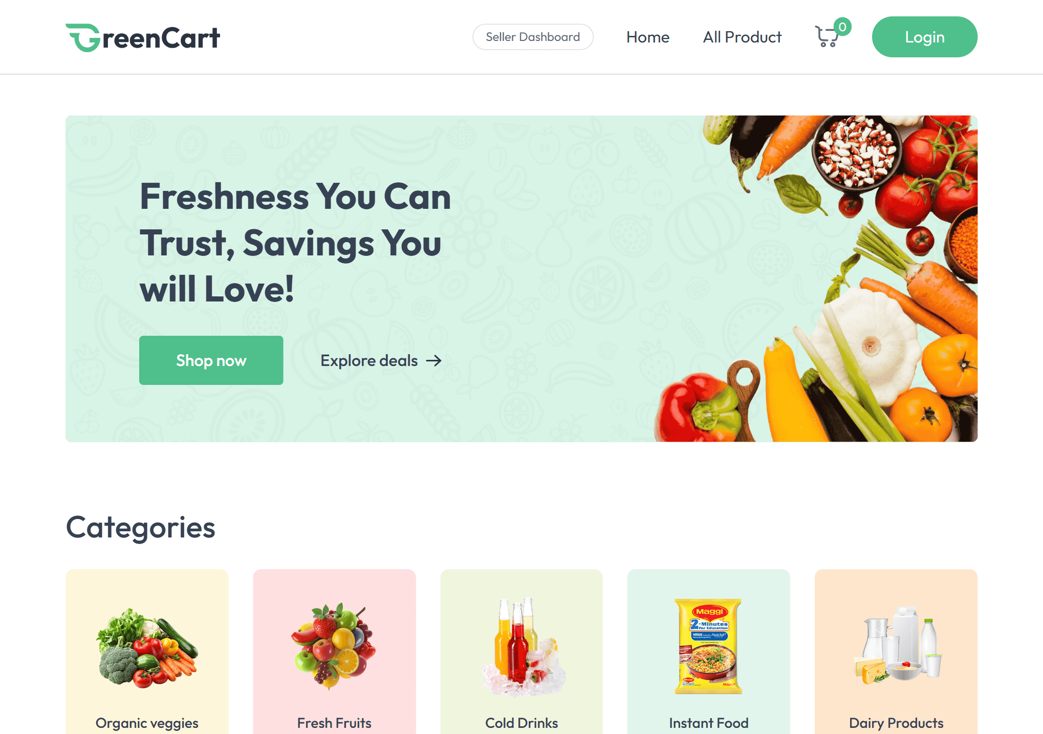 GreenCart – Grocery Hub